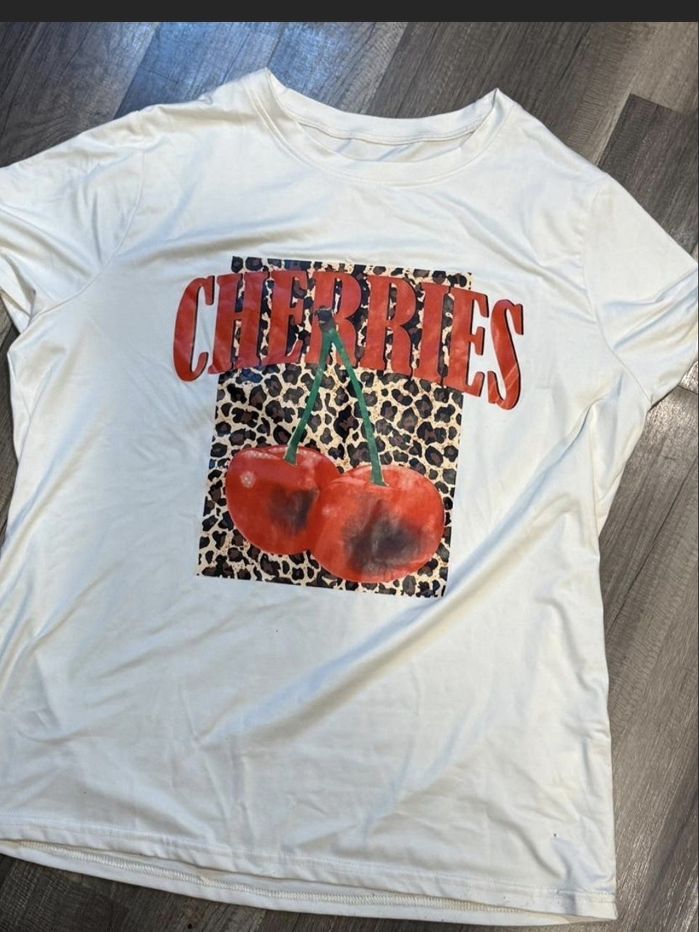 Cherries Graphic Tee - White